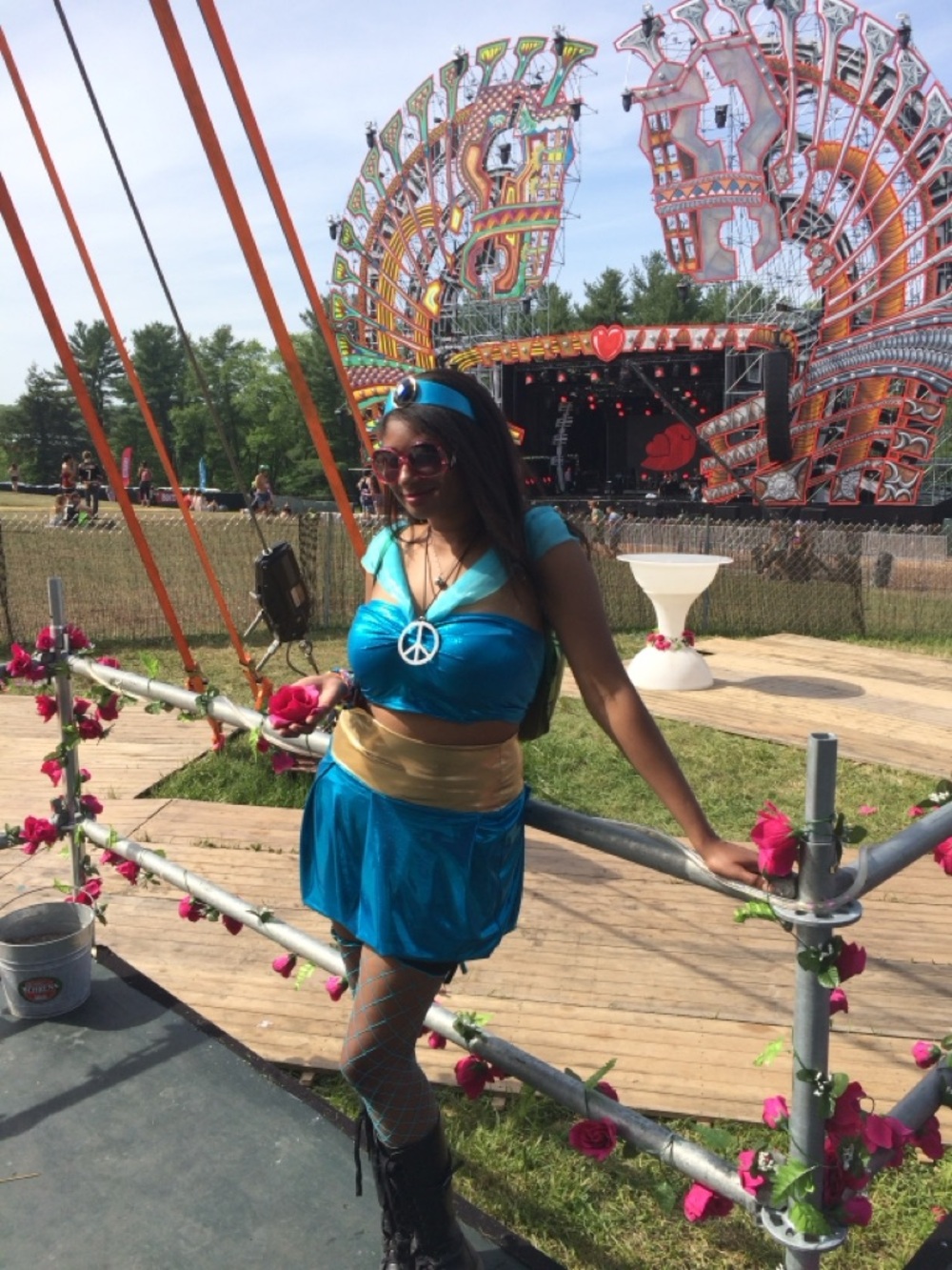 Princess Jasmine Costume Crop Top & Skirt Set